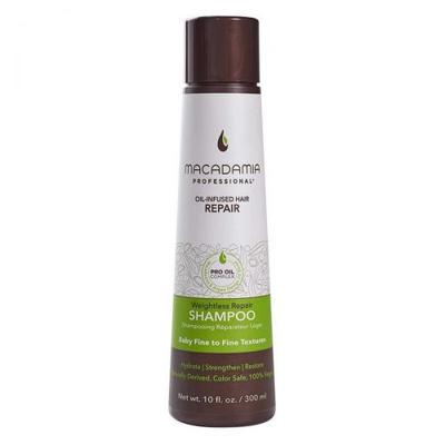 Macadamia Weightless Repair Shampoo Slap/Futloos Haar 300 ml | Shampoo Voor Fijn En Dun Haar