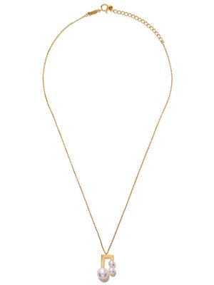 TASAKI collier en or 18ct Balance Note Collection Line à perles Akoya