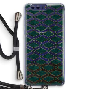 Moroccan tiles: Honor 9 Transparant Hoesje met koord