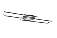 Trio Verstelbare led plafondlampTwister zwart - R67183132