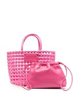 MSGM sac cabas à plaque logo - Rose MSGM sac cabas à plaque logo - Rose