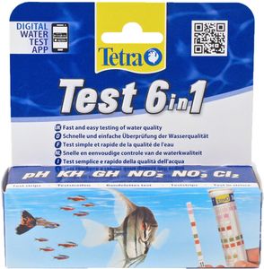 Tetra Teststrook 6in1 Waterkwaliteitstest Kit voor Zoetwateraquaria - 25 strips