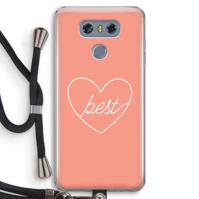 Best heart: LG G6 Transparant Hoesje met koord