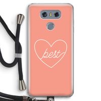Best heart: LG G6 Transparant Hoesje met koord
