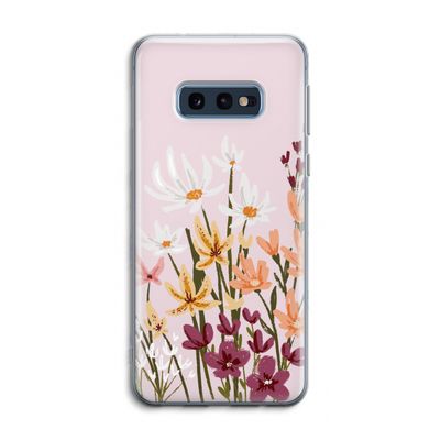 Painted wildflowers: Samsung Galaxy S10e Transparant Hoesje