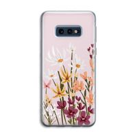 Painted wildflowers: Samsung Galaxy S10e Transparant Hoesje