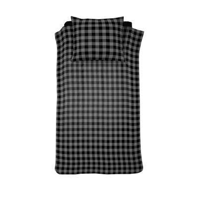 Damai Flanel Dekbedovertrek Timber Flanel Grey 140 x 200/220 + 60 x 70