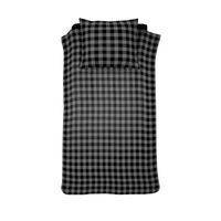 Damai Flanel Dekbedovertrek Timber Flanel Grey 140 x 200/220 + 60 x 70 - thumbnail