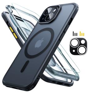 iPhone 15 Classic Pro Case (HaloLock) Set Frosted Black