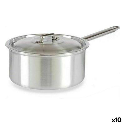 Sauspan met deksel Kinvara 100021 100021 Zilverkleurig Aluminium 3 L 22 x 12 x 38 cm 28 x 12 x 22 cm 37 x 12 x 22 cm (10 Stuks)