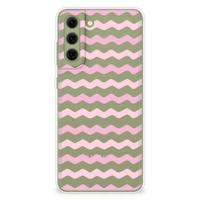 Samsung Galaxy S21FE | TPU bumper | Waves Roze