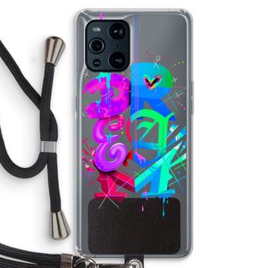 Dream: Oppo Find X3 Transparant Hoesje met koord