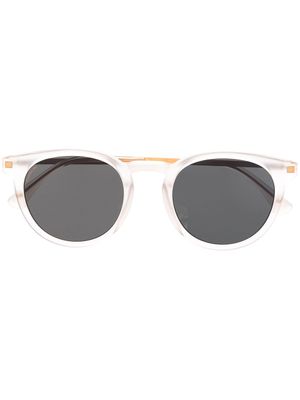 Mykita lunettes de soleil teintées à monture ronde - Blanc