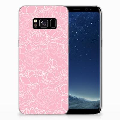 Samsung Galaxy S8 | TPU Case | White Flowers