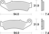 TRW Brake pad mcb 574 organic standard