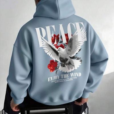 Bon&Bon Heren Hoodie - Thermisch Gevoerd Oversized Sweatshirt Babyblauw 34 (XS)