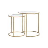 Light & Living Bijzettafel Duarte - Antiek Goud - Ø40+Ø50cm