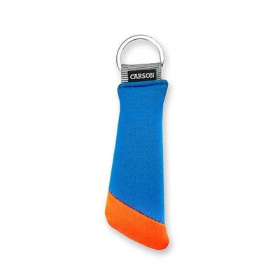Carson drijvende sleutelhanger voor 3 sleutels - blauw/oranje