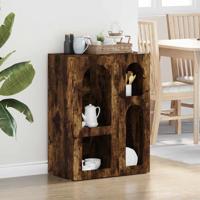 Dressoir Gerookt eiken 59 x 35 x 80.5 cm Bewerkt hout