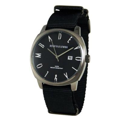 Devota & Lomba DL008MSPBK-01BLACK (Ø 42 mm) Heren horloge