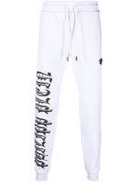 Philipp Plein pantalon de jogging Gothic Plein en coton - Blanc - thumbnail