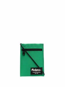 Alexander McQueen sacoche à patch logo - Vert