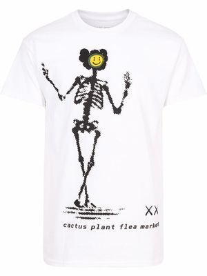 KAWS x Cactus Plant Flea Market t-shirt imprimé - Blanc