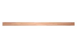 Smetplank recht - rubberwood - 1500 of 3000 mm - bevestiging leuning