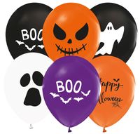 Halloween Ballonnen Set Boo (8st) - thumbnail