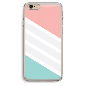 Strepen pastel: iPhone 6 Plus / 6S Plus Transparant Hoesje