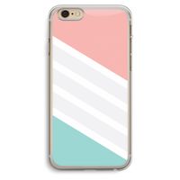 Strepen pastel: iPhone 6 Plus / 6S Plus Transparant Hoesje