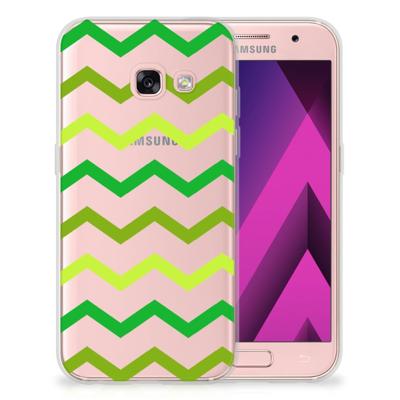 Samsung Galaxy A3 2017 | TPU bumper | Zigzag Groen