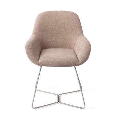Jesper Home Kushi eetkamerstoel Stone Haze beehive steel