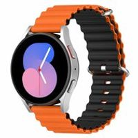Ocean Style bandje - Oranje / zwart - Samsung Galaxy Watch Active 2
