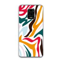 Colored Zebra: Xiaomi Redmi Note 9 Pro Transparant Hoesje