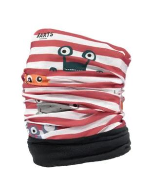 Barts Multi Col Polar Monsters Bandana Met Fleece (rood) Rood