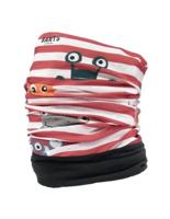 Barts Multi Col Polar Monsters Bandana Met Fleece (rood) Rood