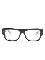 Dolce & Gabbana Eyewear lunettes de vue à monture rectangulaire - Noir - thumbnail