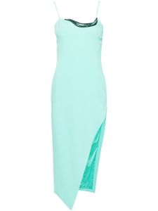 David Koma robe mi-longue à détails appliqués - Vert