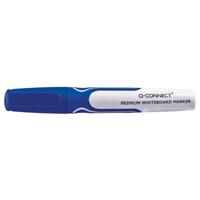 Q-CONNECT Premium whiteboard marker, 3 mm, ronde punt, blauw