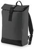 Atlantis BG138 Reflective Roll-Top Backpack - Black-Reflective - 26 x 43 x 13 cm