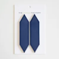 The Mosaic Factory Paris Mozaiek Tegel Picket- Blauw Porselein Geglazuurd 258x313 mm