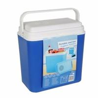 Elektrische koelbox - blauw - 22 liter - 40 x 24 x 40 cm - 12 volt - voor onderweg