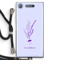 Be a wildflower: Sony Xperia XZ1 Transparant Hoesje met koord