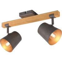 LED Plafondspot - Trion Bimm - E14 Fitting - 2-lichts - Rond - Antiek Nikkel - Aluminium - thumbnail