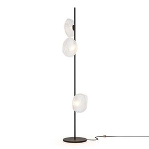 Bocci 72.3 Tall Vloerlamp - Transparant - Zwarte base