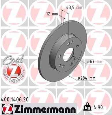Remschijf Coat Z 400140620