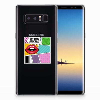 Samsung Galaxy Note 8 | Sillicone Back Cover | Popart Princess Samsung Galaxy Note 8 | Sillicone Back Cover | Popart Princess