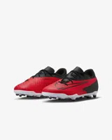 Nike Phantom GX Academy FG/MG Voetbalschoenen Junior Zwart/Rood - Maat 34 - Kleur: RoodZwart | Soccerfanshop