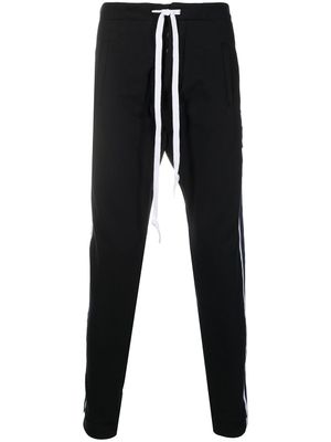 Greg Lauren X Paul & Shark pantalon de jogging à bandes latérales - Bleu